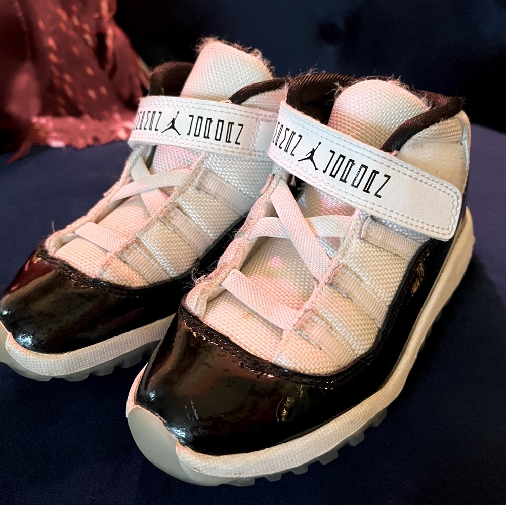 Kids Black and White Jordan 11 Retro